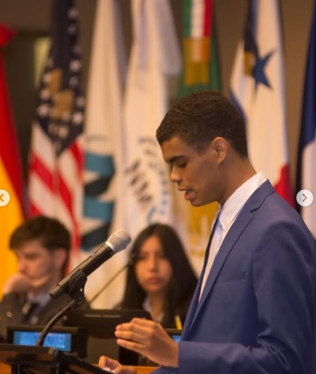 Juan Alejandro Lizardo Sarante, the first Dominican to assume the role of Secretary General of the Global MUNers Conference in New York | De Último Minuto English