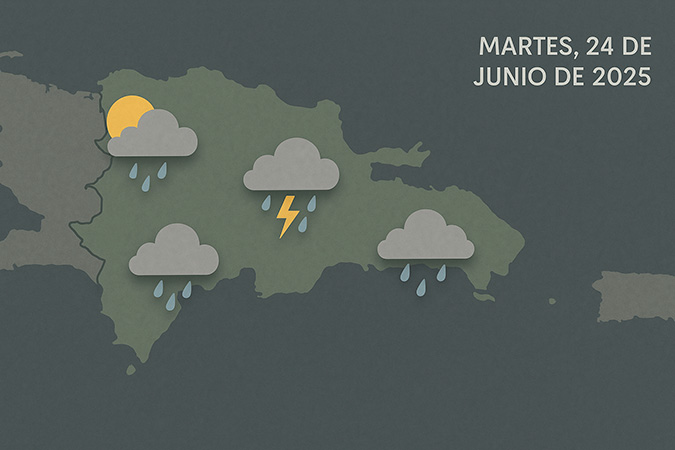 Weather forecast in Dominican Republic today, June 24, 2025: rain and thunderstorms | De Último Minuto English