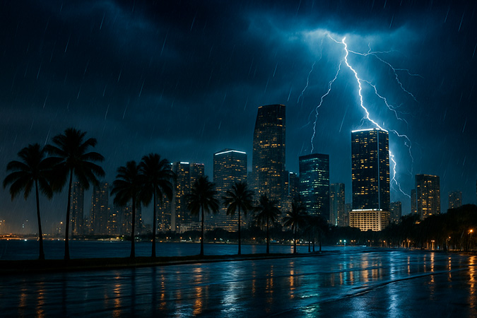 Weather forecast for tonight, June 26th, 2025 in Miami: rain and thunderstorms | De Último Minuto English