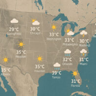 Weather forecast for tomorrow, July 1st, 2025, in major cities of the United States | De Último Minuto English
