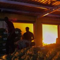 Fire consumes grain and beverage area in Merca Santo Domingo | De Último Minuto English