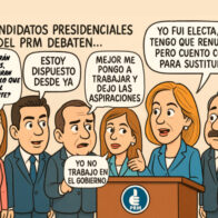 Cartoon of the day: PRM pre-candidates debate whether to be in the Government or continue campaigning | De Último Minuto English