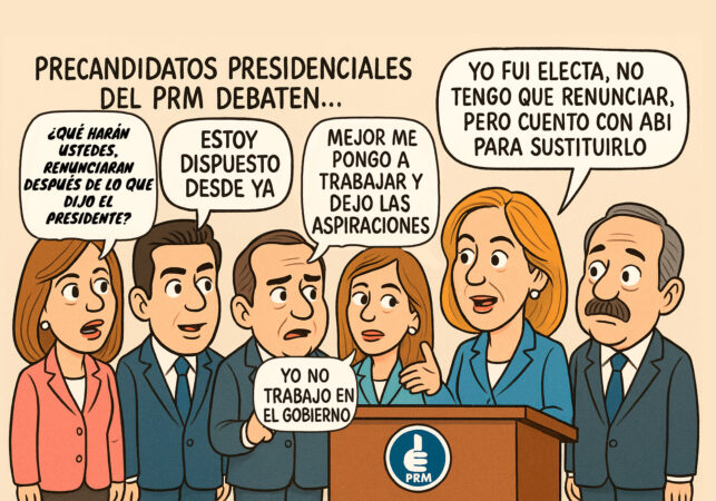 Cartoon of the day: PRM pre-candidates debate whether to be in the Government or continue campaigning | De Último Minuto English