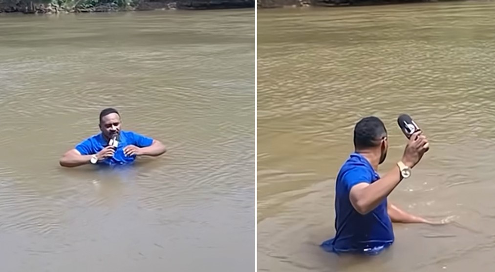 Journalist accidentally steps on a girl's body while reporting her disappearance | De Último Minuto English