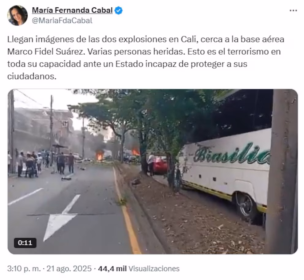 Terrorist attack in front of Cali air base: six deaths and dozens injured are reported | De Último Minuto English
