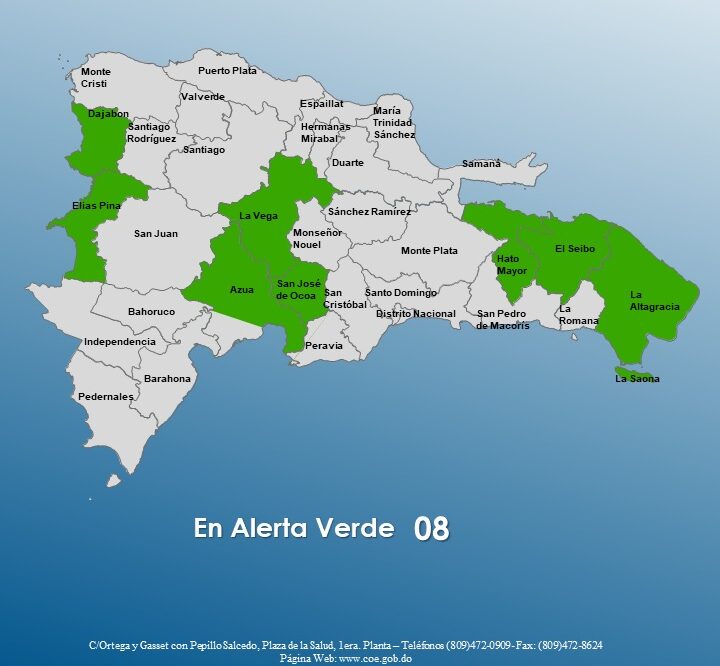 COE places eight provinces on green alert due to tropical wave incidence | De Último Minuto English
