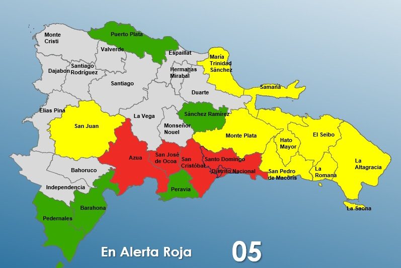 COE places 5 provinces in red, 9 in yellow, and 5 in green due to rains | De Último Minuto English