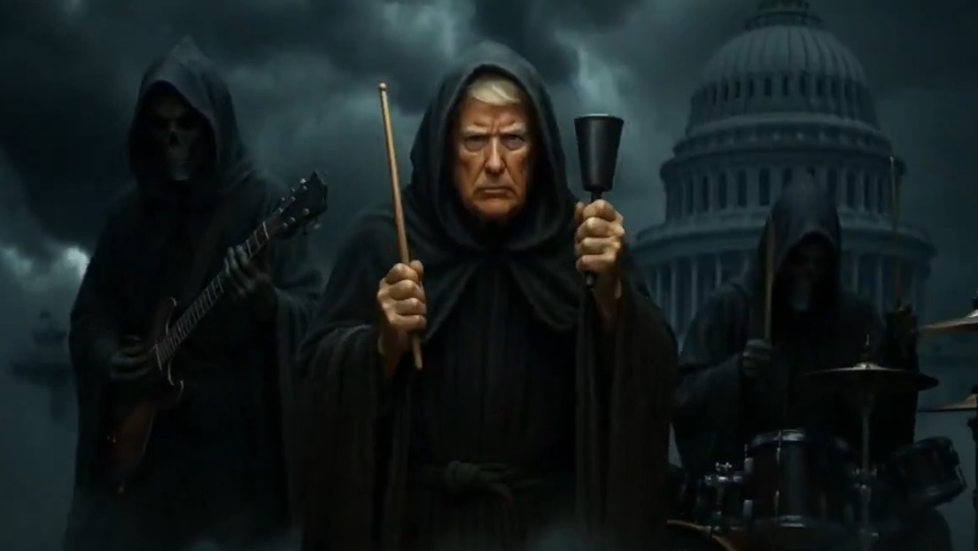 Trump posts a strange musical clip made with AI and starring death | De Último Minuto English