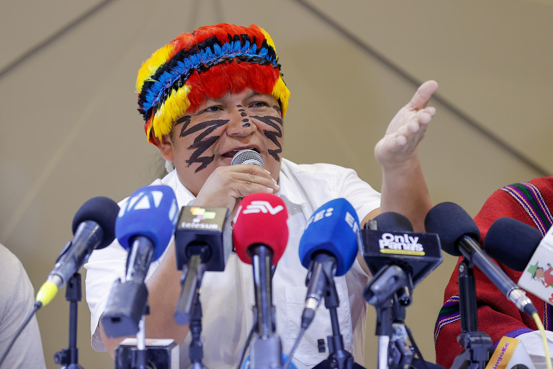 Ecuadorian Indigenous leader warns of a takeover of Quito if Noboa "doesn't heed" demands | De Último Minuto English