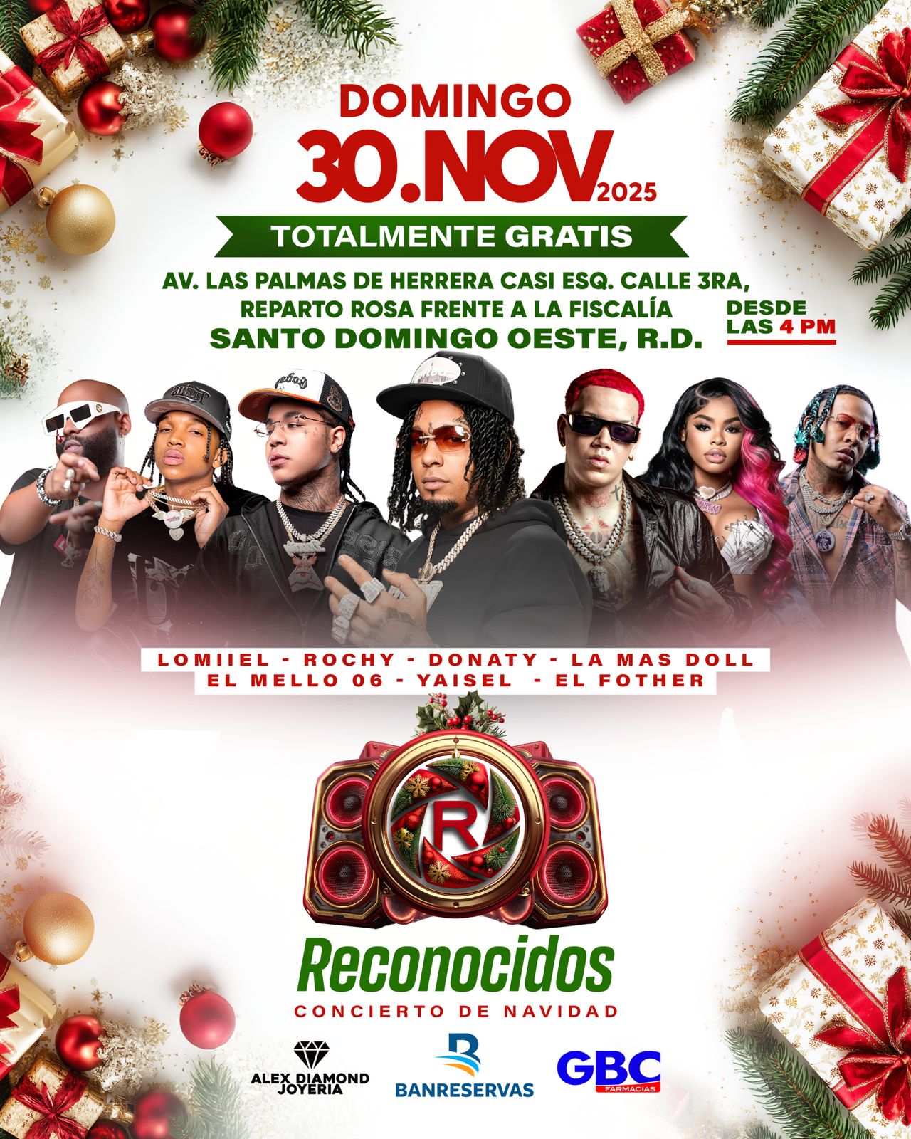 The fourth Christmas Concert of Reconocidos will resound in Herrera this Sunday | De Último Minuto English