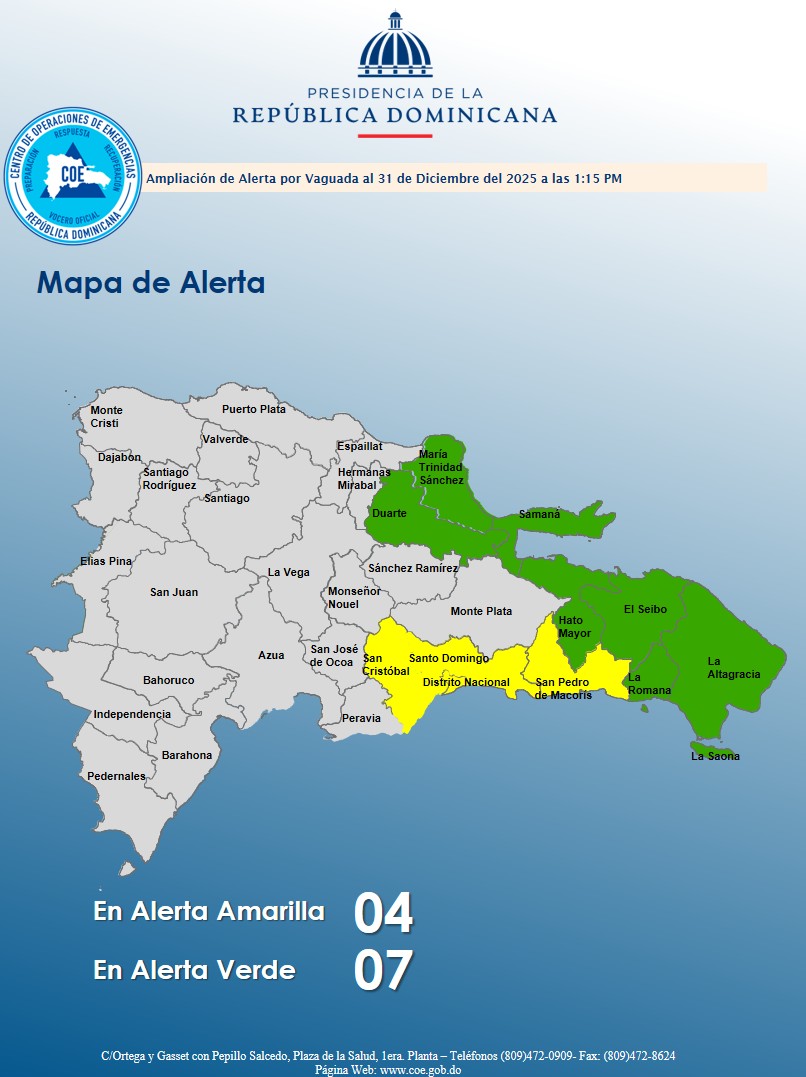 COE extends alert levels in 11 provinces due to trough and frontal system that will cause heavy showers | De Último Minuto English