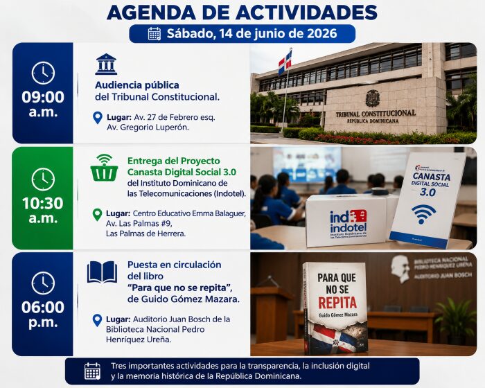Agenda for the day: Wednesday, June 17, 2026 | De Último Minuto English