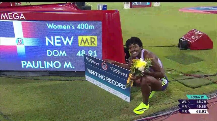 "Marileidy Paulino wins the 400 meters and sets a record at the Doha Diamond League" | De Último Minuto English