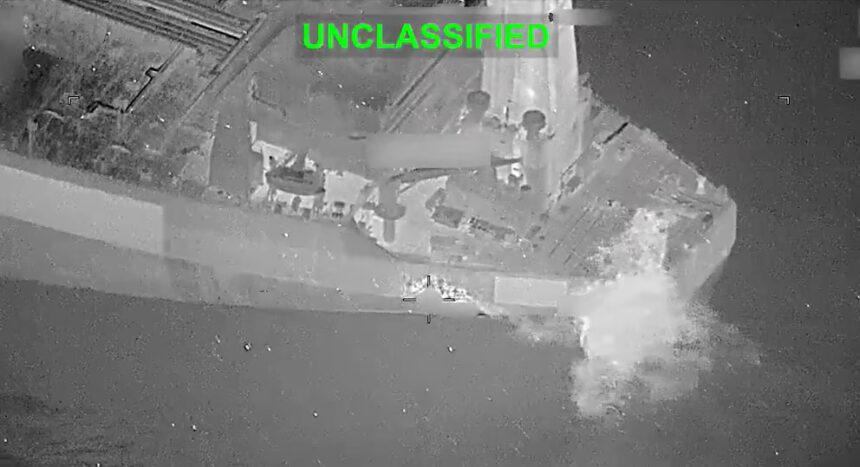The United States fired on an oil tanker in the Persian Gulf that was attempting to violate the maritime blockade imposed on Iran | De Último Minuto English