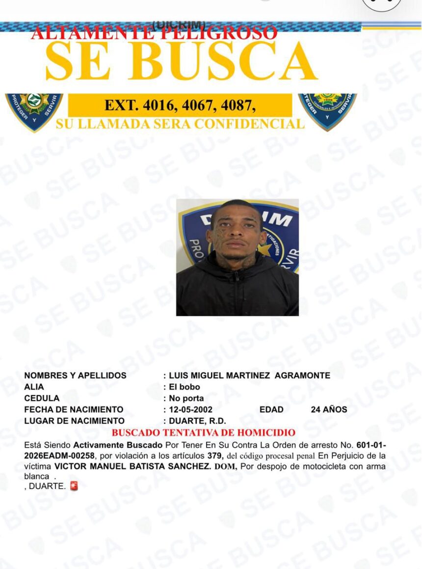 "El Bobo" shot dead in alleged confrontation with DICRIM agents and the National Police in San Francisco de Macorís | De Último Minuto English