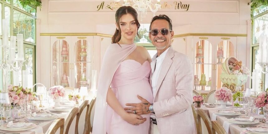 Celebrities join Marc Anthony and Nadia Ferreira at their princess's baby shower | De Último Minuto English