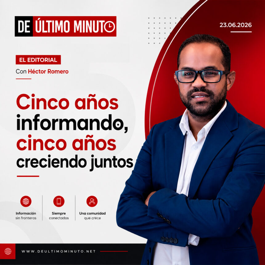 "Five years reporting, five years growing together" | De Último Minuto English