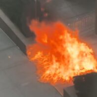 Man in custody after fire set outside 26 Federal Plaza in Lower Manhattan