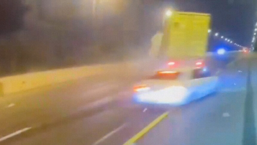 Truck driver killed after fiery crash near Israeli city
