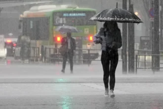 Microburst unleashes torrential rain over Tokyo