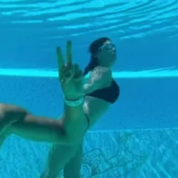 Georgina Rodríguez shares underwater video with Cristiano Ronaldo during family vacation