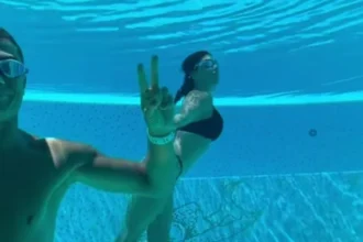 Georgina Rodríguez shares underwater video with Cristiano Ronaldo during family vacation