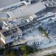 Explosion reported at Japan shopping mall after powerful earthquake