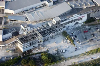 Explosion reported at Japan shopping mall after powerful earthquake