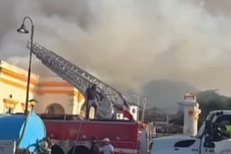 "Fire affects restaurant located in the former Masonic Lodge on the boardwalk of Puerto Plata" | De Último Minuto English