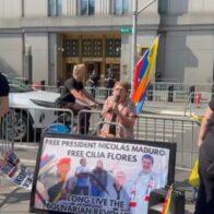 Scuffles break out outside New York courthouse during Maduro hearing