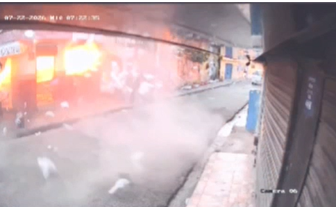 Four injured after gas cylinder explosion sparks fire at café in Dominican Republic