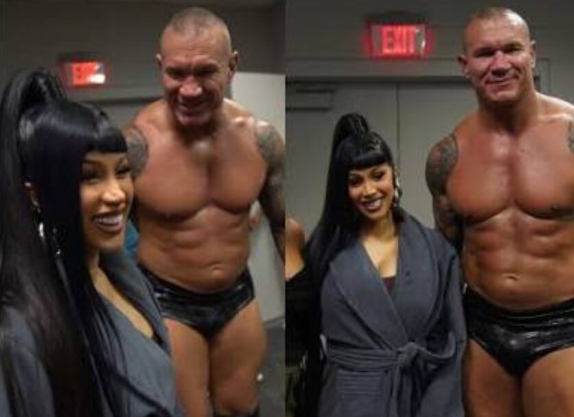 Randy Orton and Cardi B share fan moment backstage at WWE SummerSlam