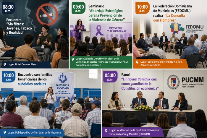 Agenda for the day: Wednesday, August 29, 2026 | De Último Minuto English