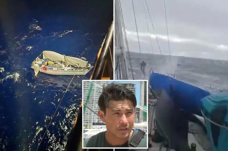 California sailor rescued after more than a month adrift in the Pacific