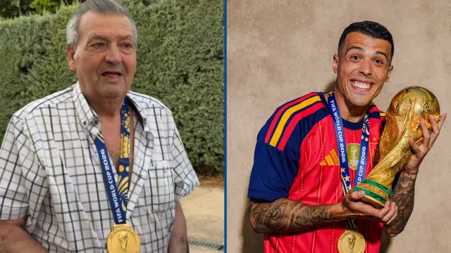 Spain’s Pedro Porro gives World Cup winner’s medal to his grandfather | De Último Minuto English