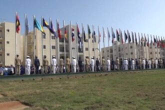 The flags of the 37 countries are already flying in the Central American and Caribbean Village | De Último Minuto English
