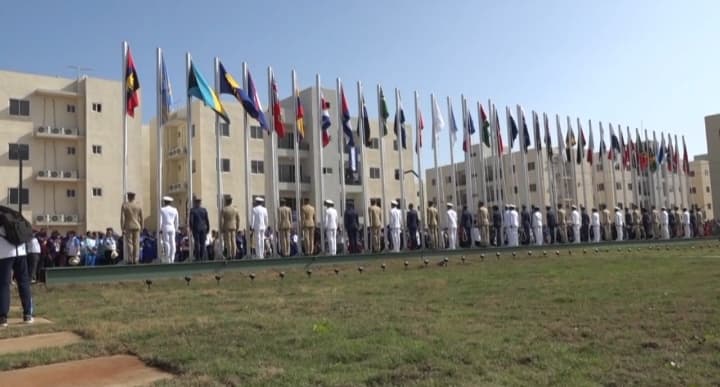 The flags of the 37 countries are already flying in the Central American and Caribbean Village | De Último Minuto English