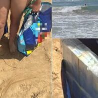 Beachgoers find more than $800,000 floating off Italian coast