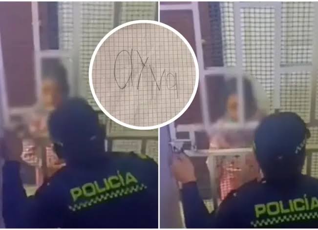 7-year-old girl rescued in Bogotá after throwing handwritten pleas for help from window