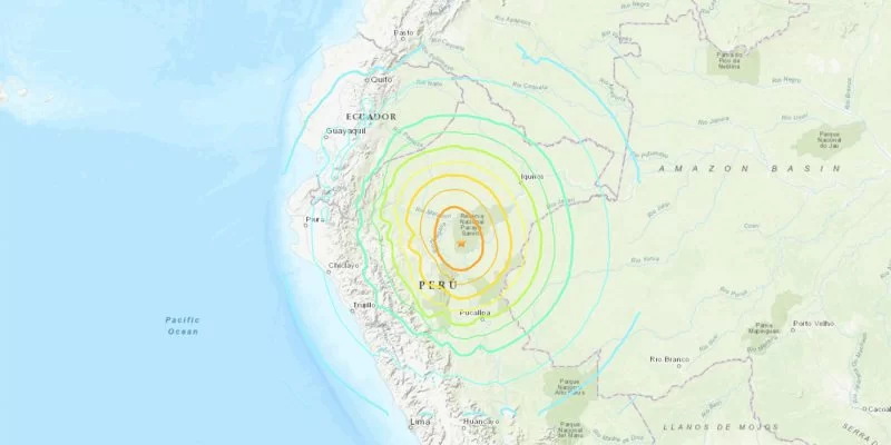 5.7 magnitude earthquake reported in Ucayali, in the central Amazon of Peru | De Último Minuto English