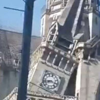 Earthquake causes cathedral dome to collapse in Manizales, Colombia