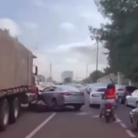 Family seeks gray Hyundai Sonata driver after woman is struck by truck in Santo Domingo