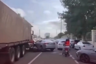 Family seeks gray Hyundai Sonata driver after woman is struck by truck in Santo Domingo