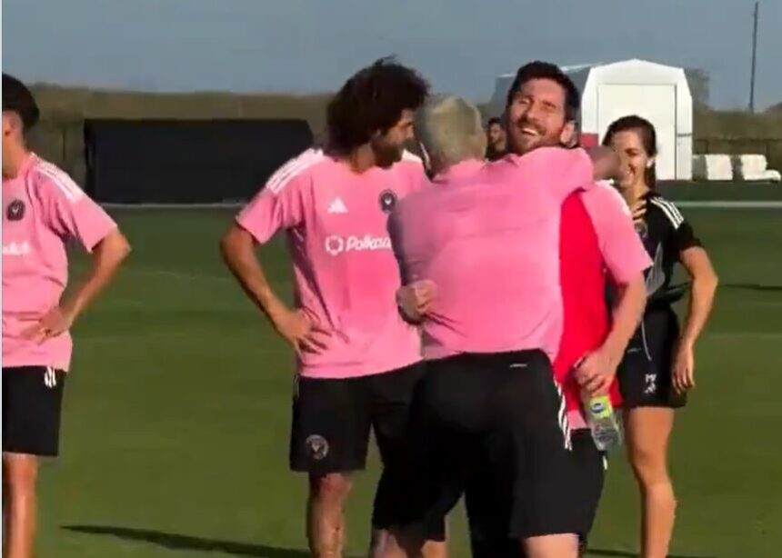 Messi accepts De Paul’s challenge and stuns teammates with incredible trick shot