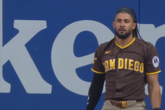 Fernando Tatis Jr. takes a grand slam away from Francisco Lindor!