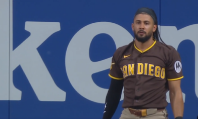 Fernando Tatis Jr. takes a grand slam away from Francisco Lindor!