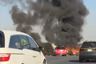 One person killed, another injured after crash sparks vehicle fire in Monterrey