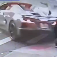 Three injured after Corvette and Mercedes-Benz crash in Manhattan