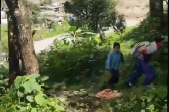 People run to the mountains to escape devastating floods in Nepal