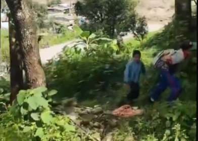 People run to the mountains to escape devastating floods in Nepal